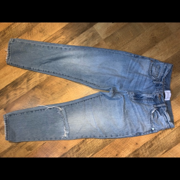 Current/Elliott Denim - Current/elliot distressed high rise jeans